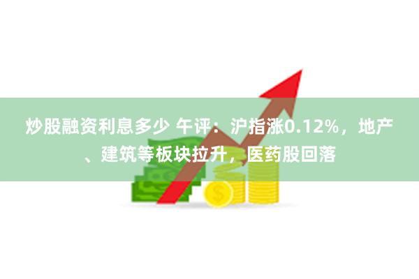 炒股融资利息多少 午评：沪指涨0.12%，地产、建筑等板块拉升，医药股回落