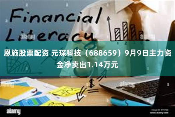 恩施股票配资 元琛科技（688659）9月9日主力资金净卖出1.14万元