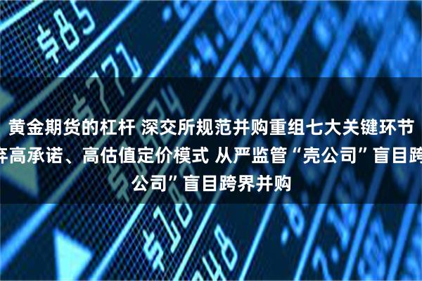 黄金期货的杠杆 深交所规范并购重组七大关键环节—— 摒弃高承诺、高估值定价模式 从严监管“壳公司”盲目跨界并购