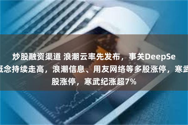 炒股融资渠道 浪潮云率先发布，事关DeepSeek！算力概念持续走高，浪潮信息、用友网络等多股涨停，寒武纪涨超7%