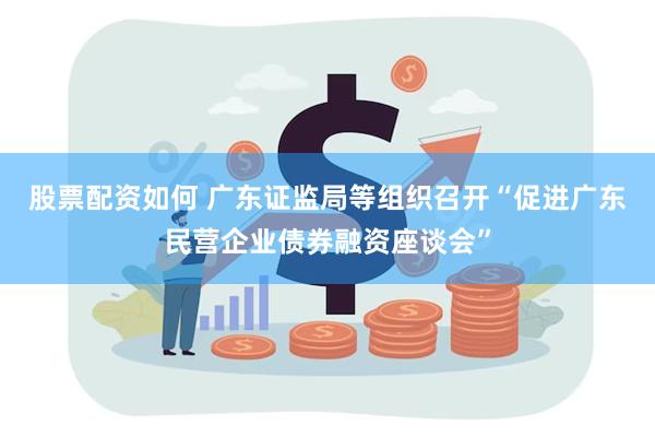 股票配资如何 广东证监局等组织召开“促进广东民营企业债券融资座谈会”